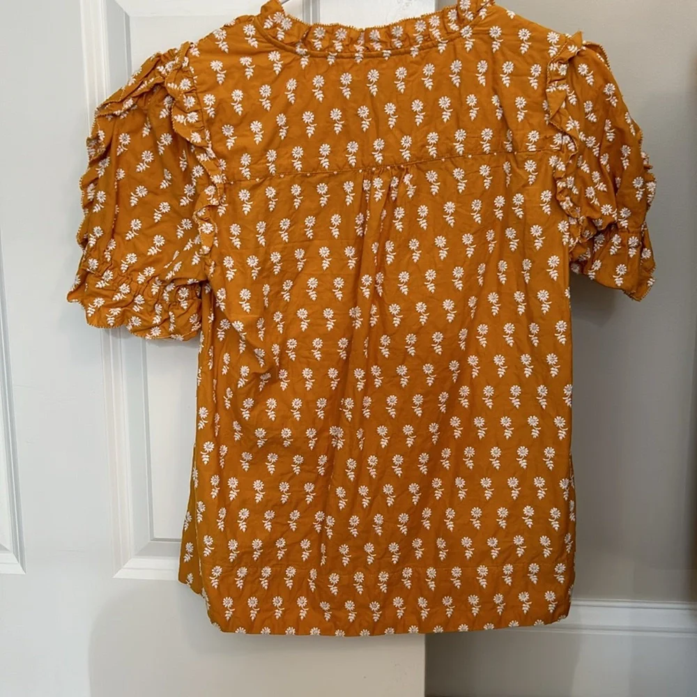 J. Crew Ruffle Sleeve Shirt - Picture 4 of 5